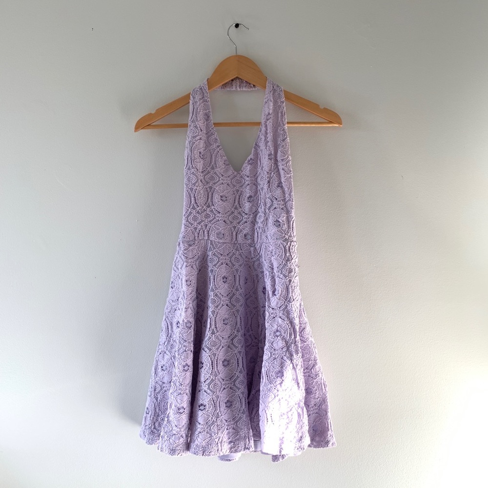 Purple Halter Dress